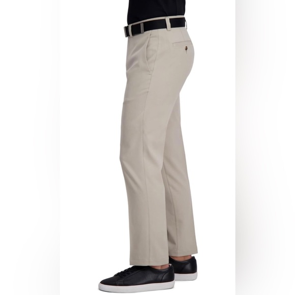 NWT Haggar Men's Cool Right Performance Flex Fit Flat Front Pant Size 32x29 - Picture 2 of 8